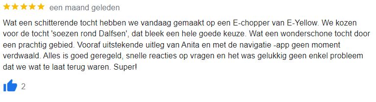 Woohoo, de 300e Google Review mogen ontvangen