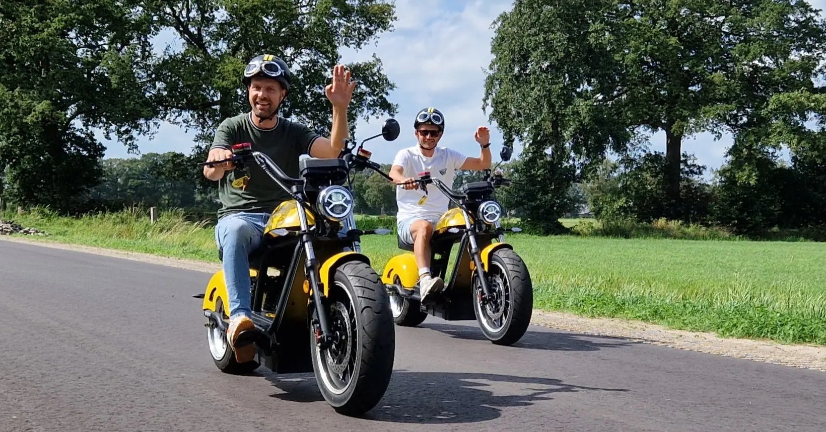 E-yellow E-chopper verhuur arrangementen