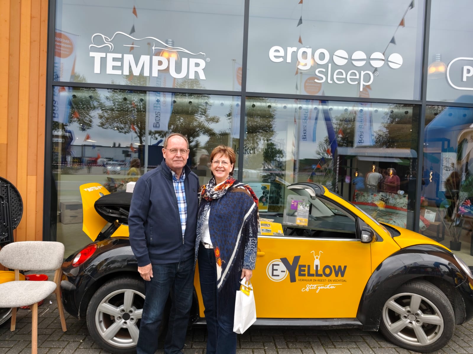 E-Yellow e-chopper verhuur Bos Bedden Nieuwleusen